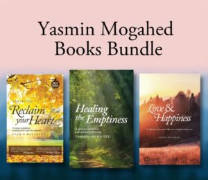 Yasmin Mogahed books, Reclaim Your Heart, Healing the Emptiness, Love and Happiness, Islamic inspirational books, emotional healing Islam,